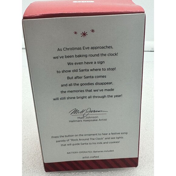 Hallmark Keepsake Magic Ornament with Light and Sound Santa Stop Here - Picture 4 of 9